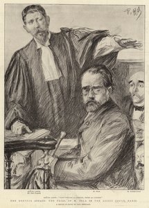Dreyfus事件，巴黎Assize法院的M Zola审判